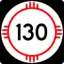 State Road 130 marker