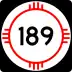 State Road 189 marker