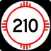 State Road 210 marker