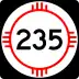 State Road 235 marker