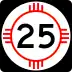 State Road 25 marker