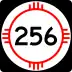 State Road 256 marker