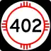 State Road 402 marker