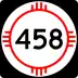 State Road 458 marker