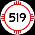 State Road 519 marker