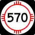 State Road 570 marker