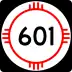 State Road 601 marker