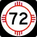 State Road 72 marker