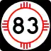 State Road 83 marker