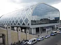 New and controversial main railway station Poznań Główny.