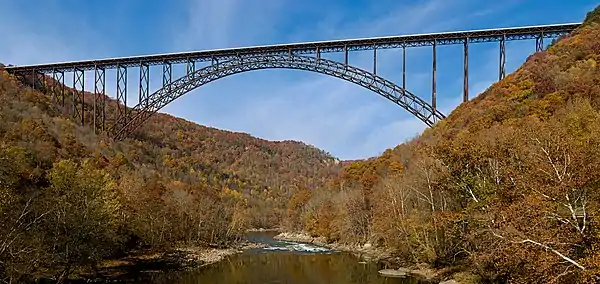 New River Gorge Bridge, in Fayetteville, West Virginia