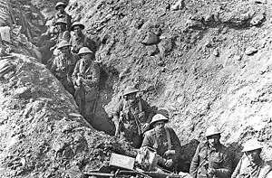 Trenches near Flers, in September 1916