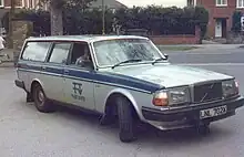 A car with the Tyne Tees logo emblazoned on the door.