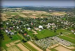 Aerial view of Nienaszów