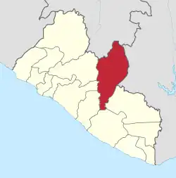 Location in Liberia