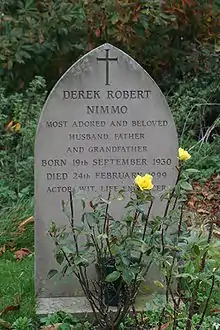 Derek Nimmo's grave