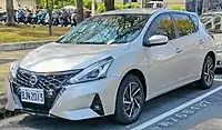 Front view of Nissan Tiida J (2021 facelift)