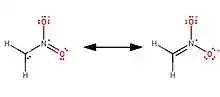 Resonance with the aci form.