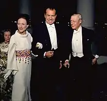 President Richard Nixon with Prince Edward, Duke of Windsor and Wallis, Duchess of Windsor, 1970