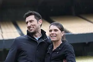 Hamm with husband Nomar Garciaparra, 2010