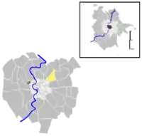 Position of the quartiere within the city of Rome