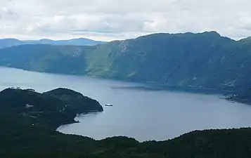 View of the Anda-Lote ferry crossing