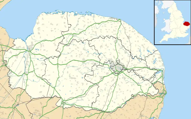 Halvergate is located in Norfolk