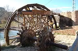 Noria de Casas del Río, in Requena, Spain, in 2009. Operational.