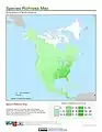 Species richness map (amphibians)