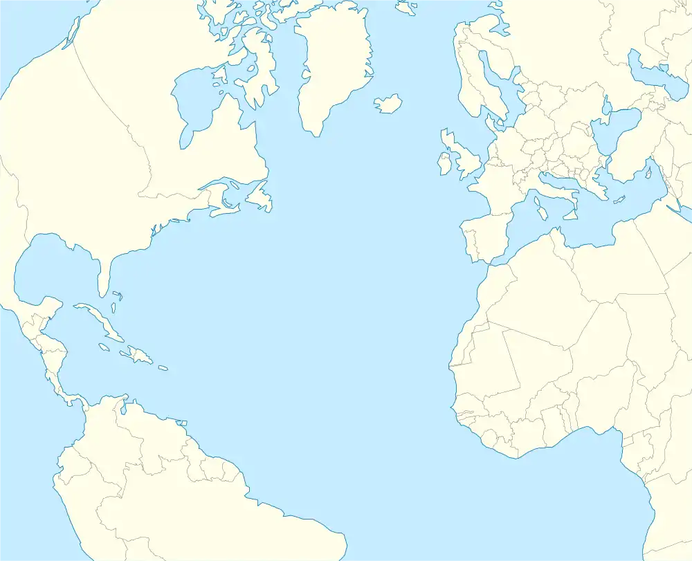 SS Empire Buffalo is located in North Atlantic