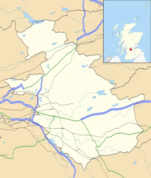 Greenhead is located in North Lanarkshire