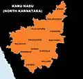 Map of North Karnataka