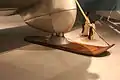 Wooden landing ski