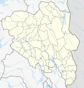 Map showing the location of Holåbreen