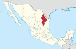 State of Nuevo León within Mexico