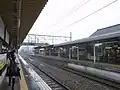 The view from platform 2, looking north, August 2014