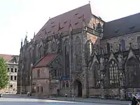 St. Sebald's in Nuremberg has a basilical nave and a hall choir.