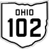 State Route 102 marker