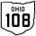 State Route 108 marker