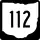 State Route 112 marker