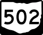 State Route 502 marker