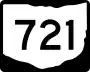 State Route 721 marker