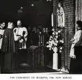 The installation and blessing of the shrine of Our Lady of Westminster on 8 December 1956