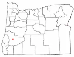 Location of Roseburg North, Oregon