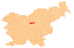 Location of the Municipality of Lukovica in Slovenia