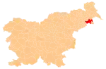 The location of the Municipality of Ormož