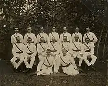 Officers of the 5th (Wellington) Regiment in Apia, c. 1914-1915