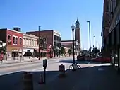 Looking down Ohio City's retail hub, West 25th Street