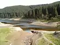 Side branch of the Oker Reservoir at low water