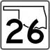 State Highway 26 marker